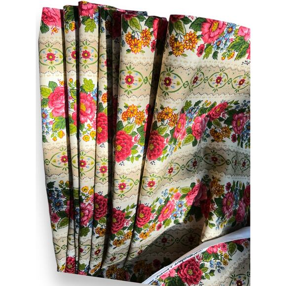 6.5 yds Vtg House 'N Home Fabrics & Draperies Decorator floral Upholstery Fabric - Picture 6 of 16